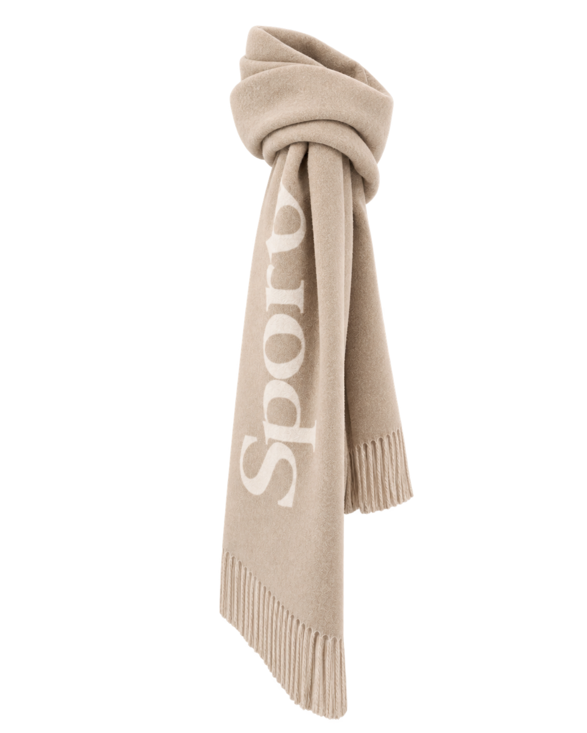 Big Serif Scarf - Ecru