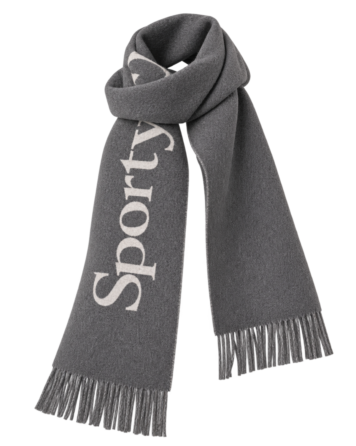 Big Serif Scarf - Gray