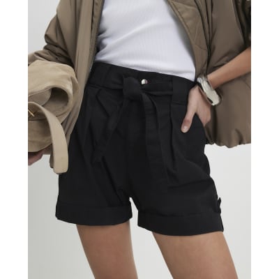 Black Belt Detail Shorts