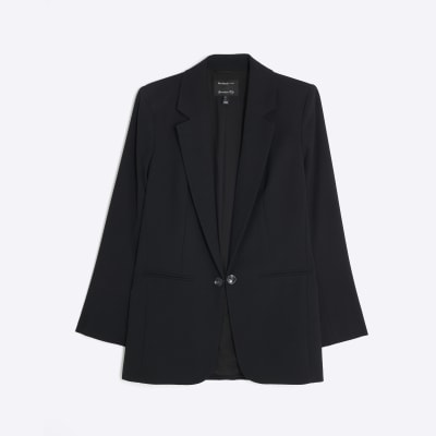 Black Edge To Edge Blazer