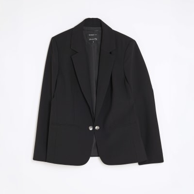 Black Edge To Edge Blazer
