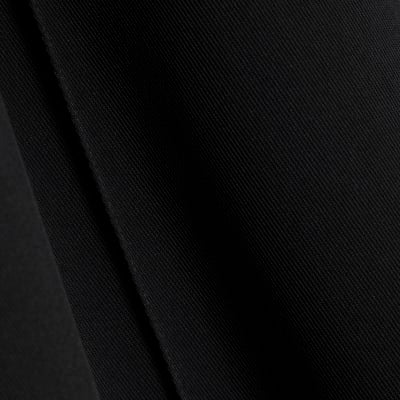 Black Frilled Trim Wide Leg Joggers