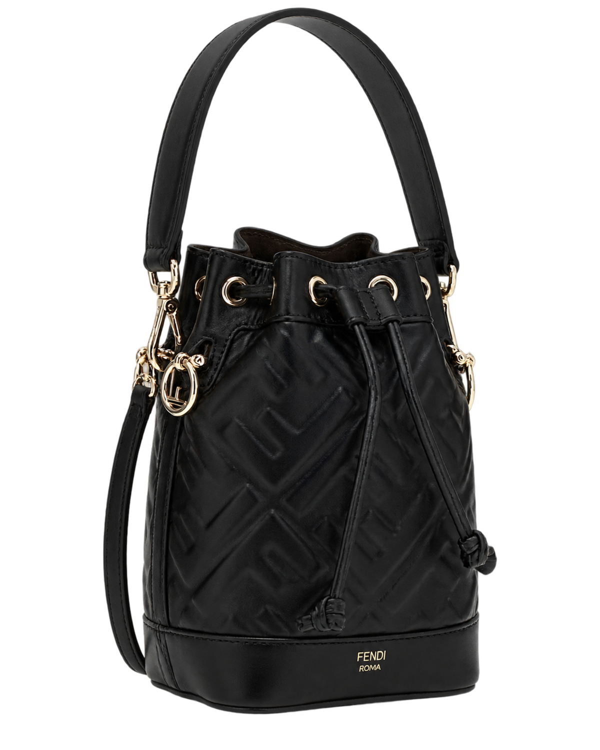 Black Mon Tresor Mini Bucket Bag