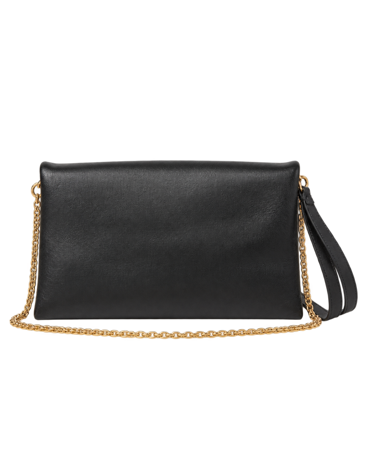 Black nappa leather pochette