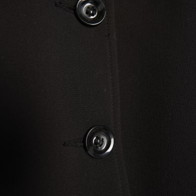Black Pocket Detail Bomber Jacket