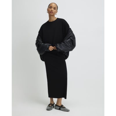 Black Premium Short Sleeve Oversized T-shirt