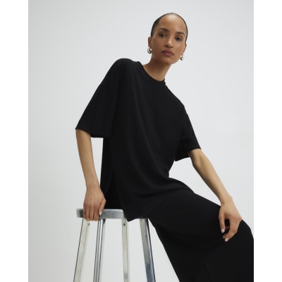 Black Premium Short Sleeve Oversized T-shirt