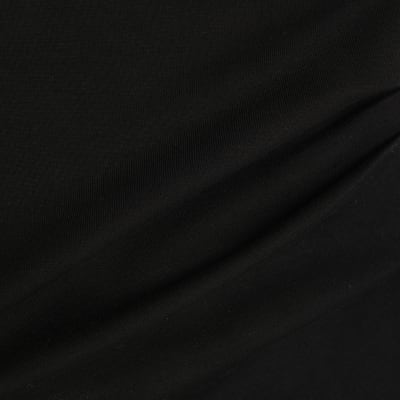 Black Premium Short Sleeve Ruched T-shirt