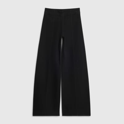 Black Pull-On Sculpt Palazzo Jeans