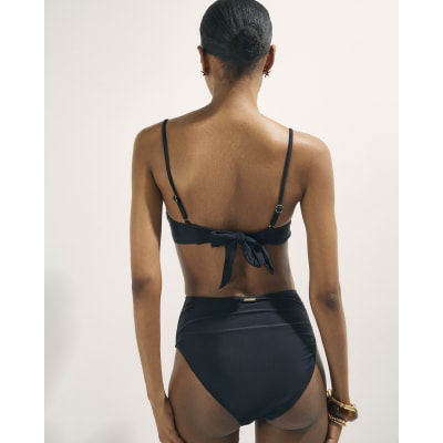 Black Shaping Notch Bikini Top