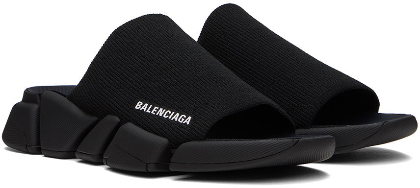 Balenciaga Black Speed 2.0 Slides