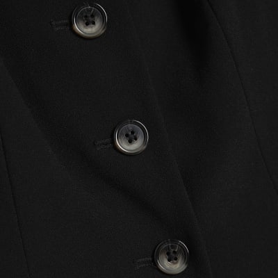 Black Tailored Waistcoat