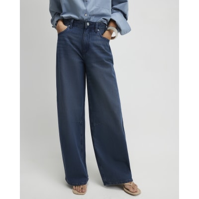 Blue Classic Barrel Jeans