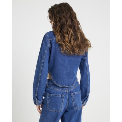 Blue Denim Corset Jacket