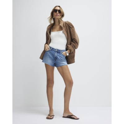 Blue Hotpant Denim Shorts