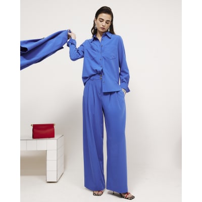 Blue Long Sleeve Tailored Shirt
