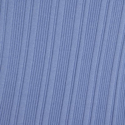 Blue Ribbed Knitted Vest Top