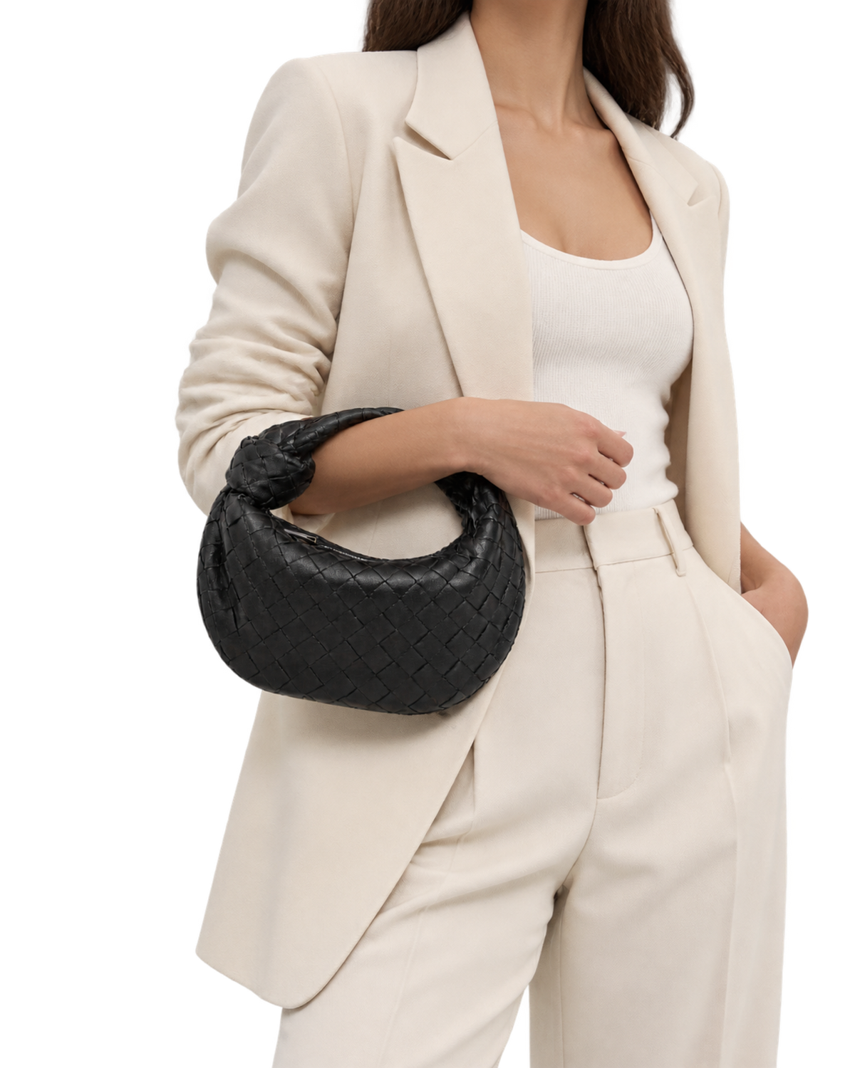 BOTTEGA VENETA Jodie Mini Braided Hobo Bag