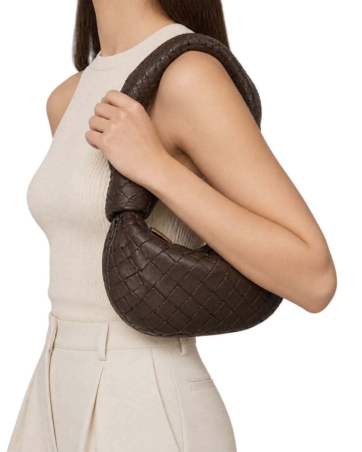 BOTTEGA VENETA Jodie Mini Braided Hobo Bag