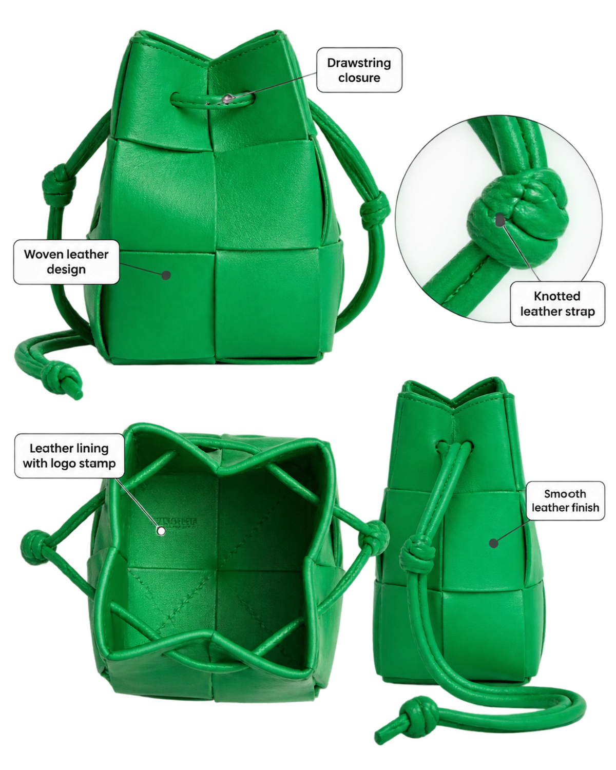 BOTTEGA VENETA Woven Cassette Bucket Bag