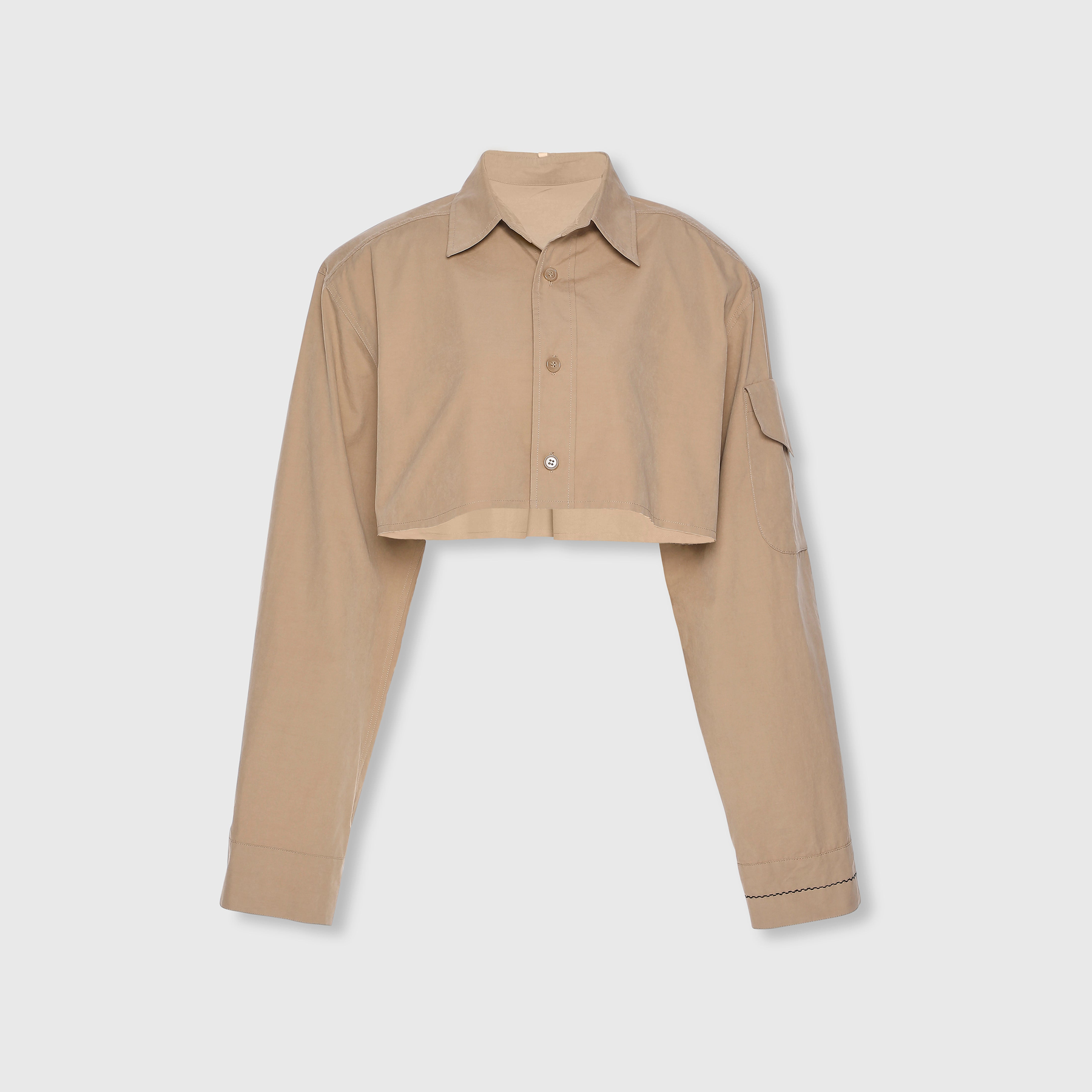 BOXY CROP SHIRT
