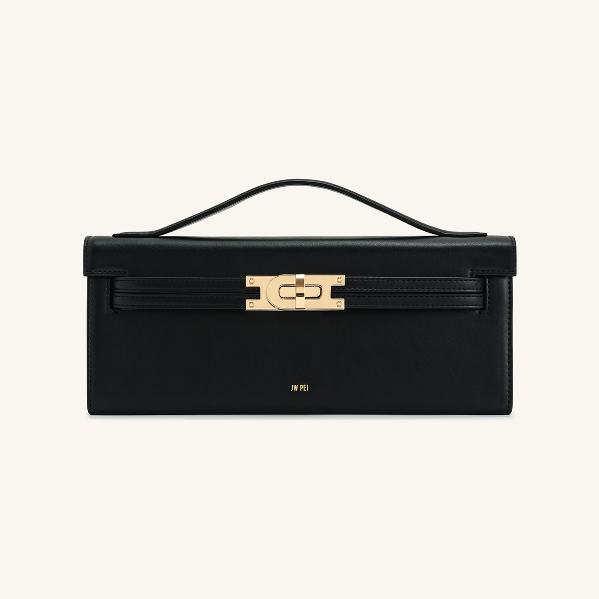 Bria Structured Top Handle Bag - Black