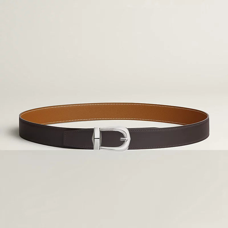 Bride d'Apparat belt buckle & Reversible leather strap 32 mm