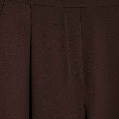 Brown Barrel Leg Trousers