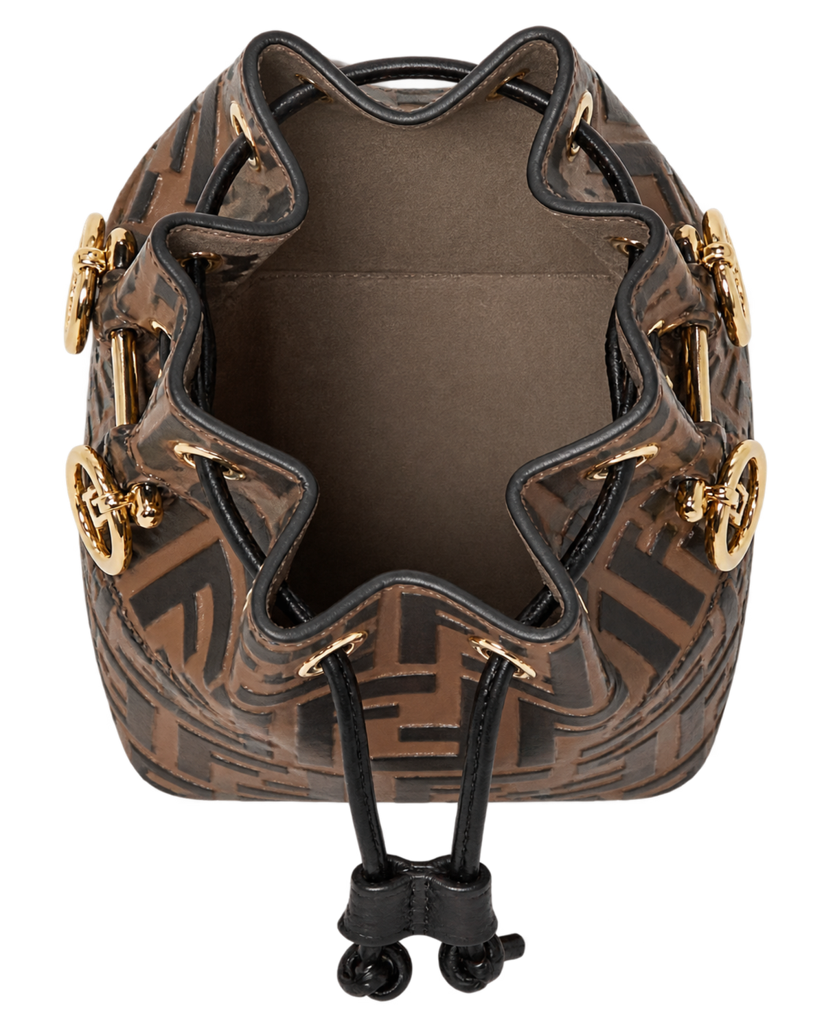 Brown leather mini-bag