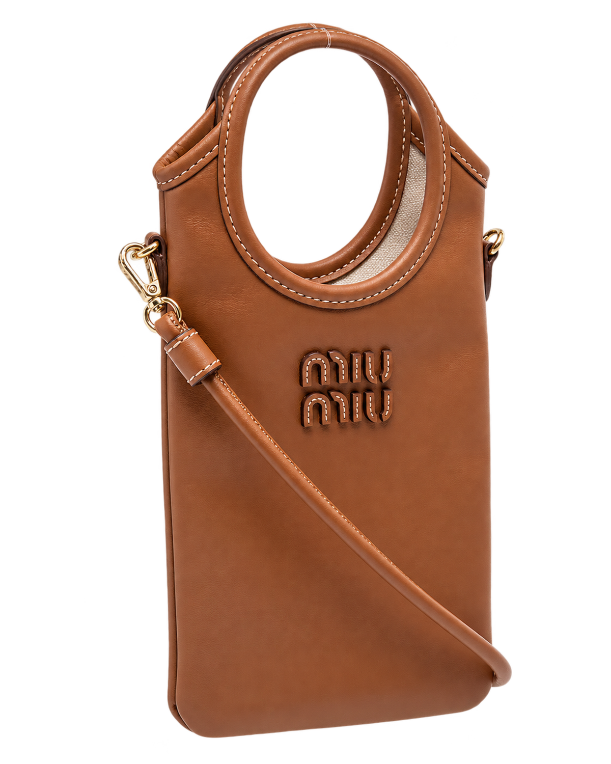 Brown Logo Mini Tote