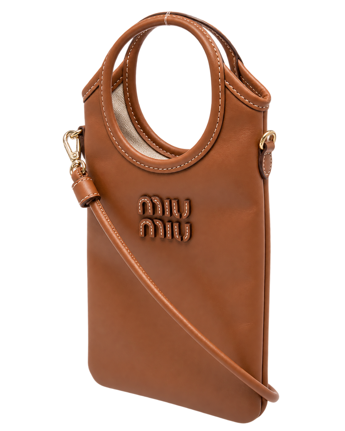 Brown Logo Mini Tote