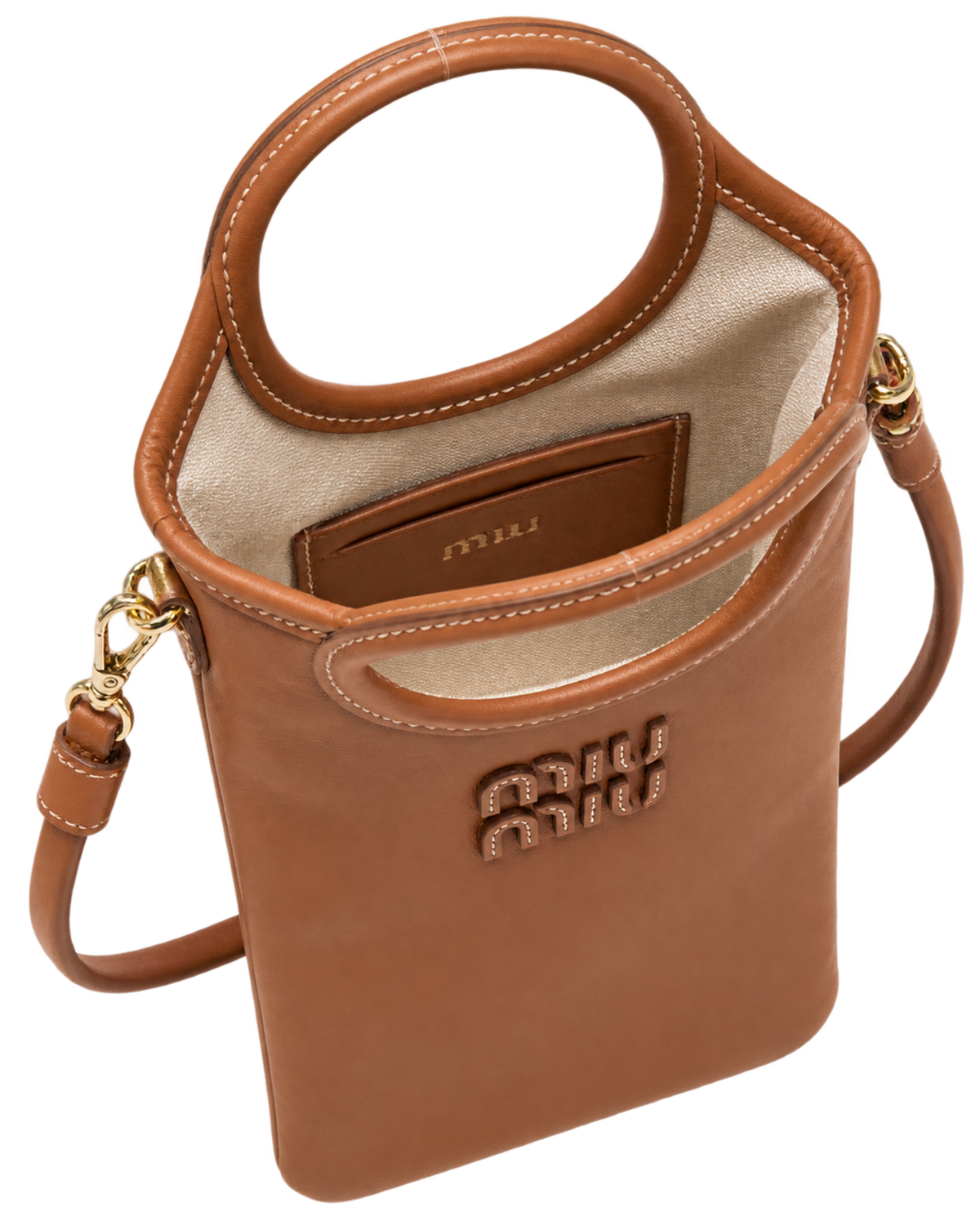 Brown Logo Mini Tote