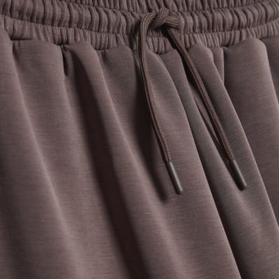 Brown Premium Drawstring Wide leg joggers