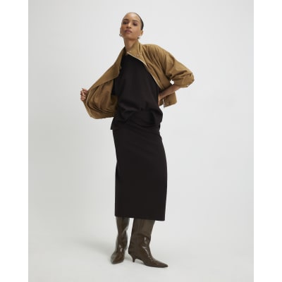 Brown Premium Short Sleeve Oversized T-shirt