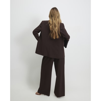 Brown Wide Leg Trousers