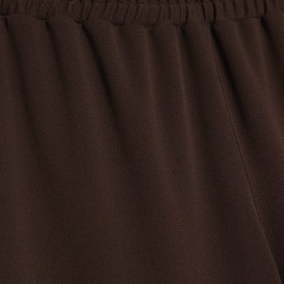 Brown Wide Leg Trousers