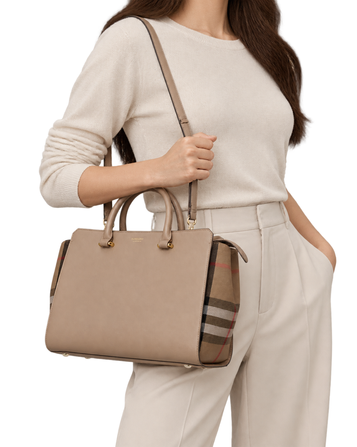 Burberry Beige Leather Handbag
