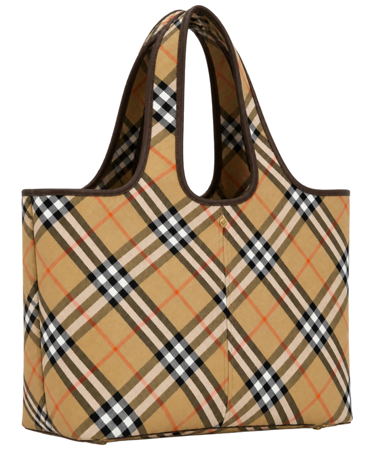 Burberry Beige Vintage Check Medium Tote Bag