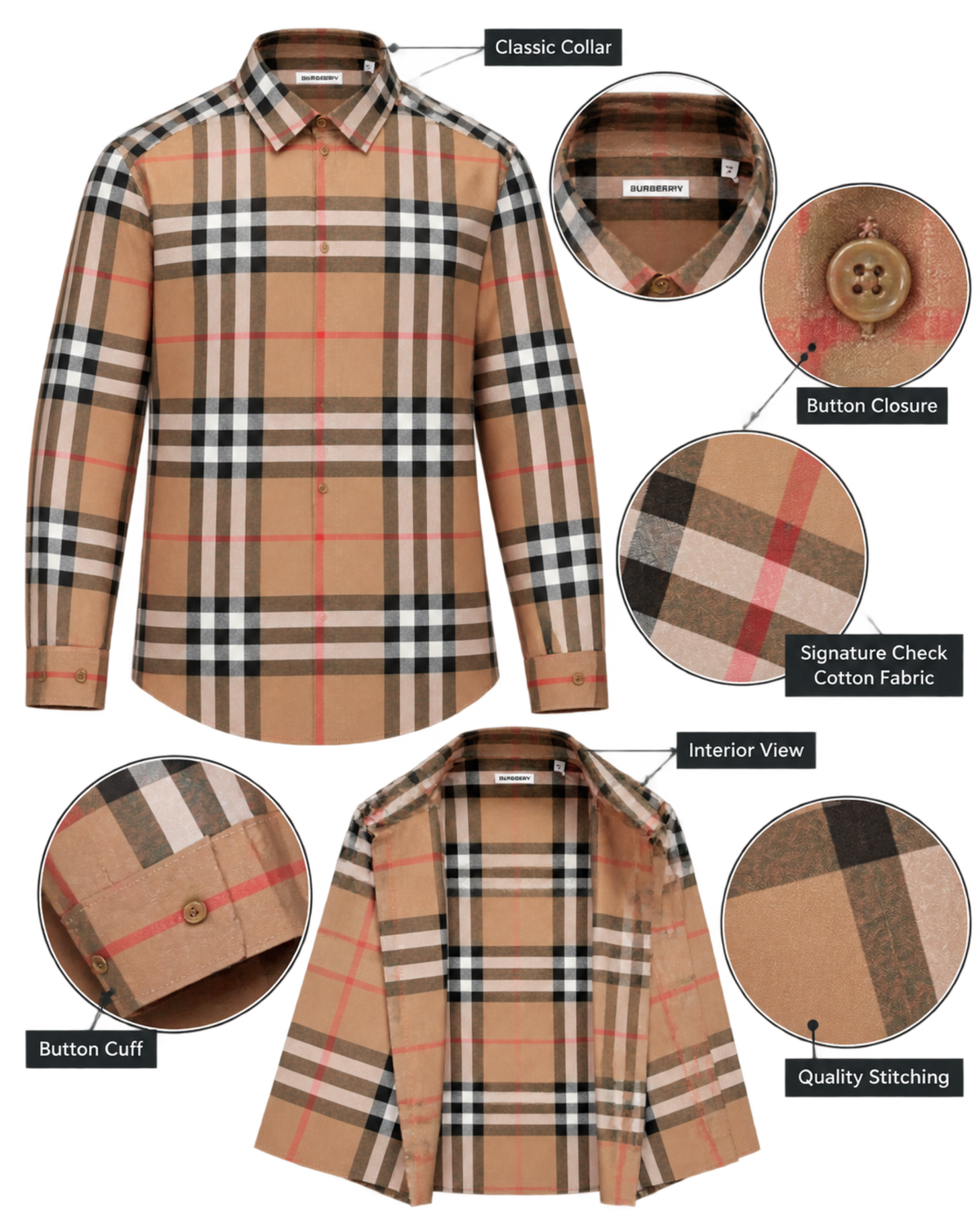 Burberry Check Cotton Shirt