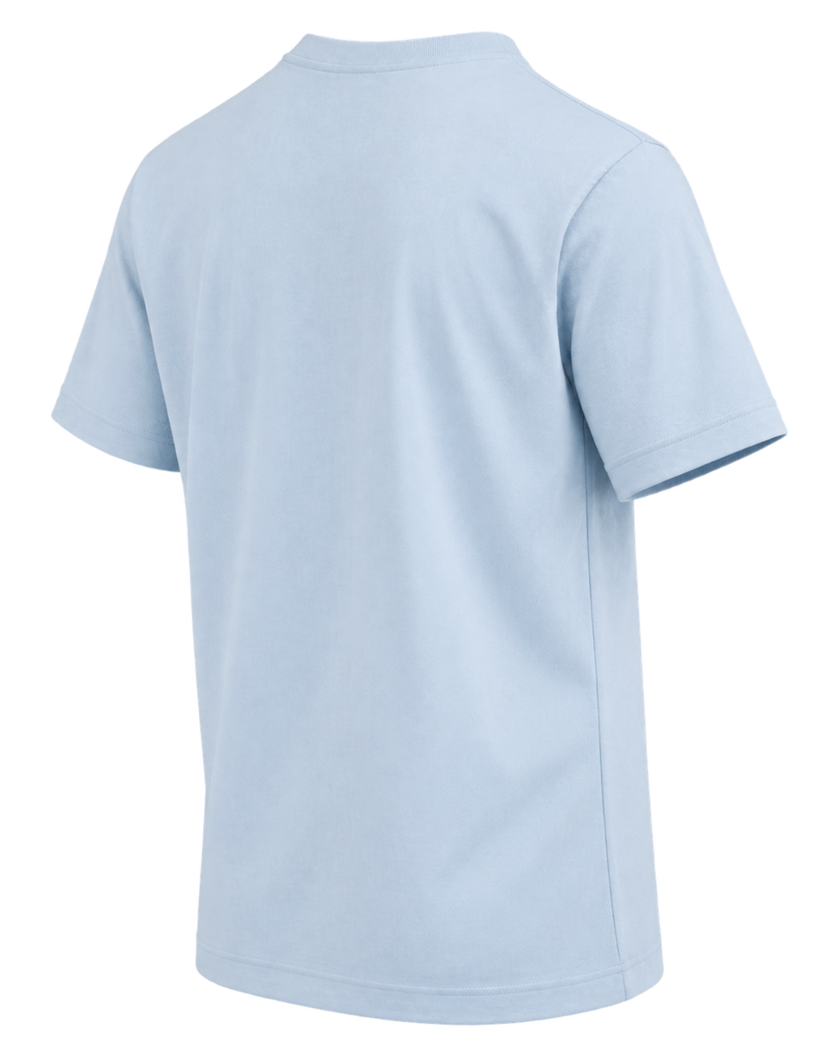 Burberry Check Logo Embroidered T-Shirt Blue