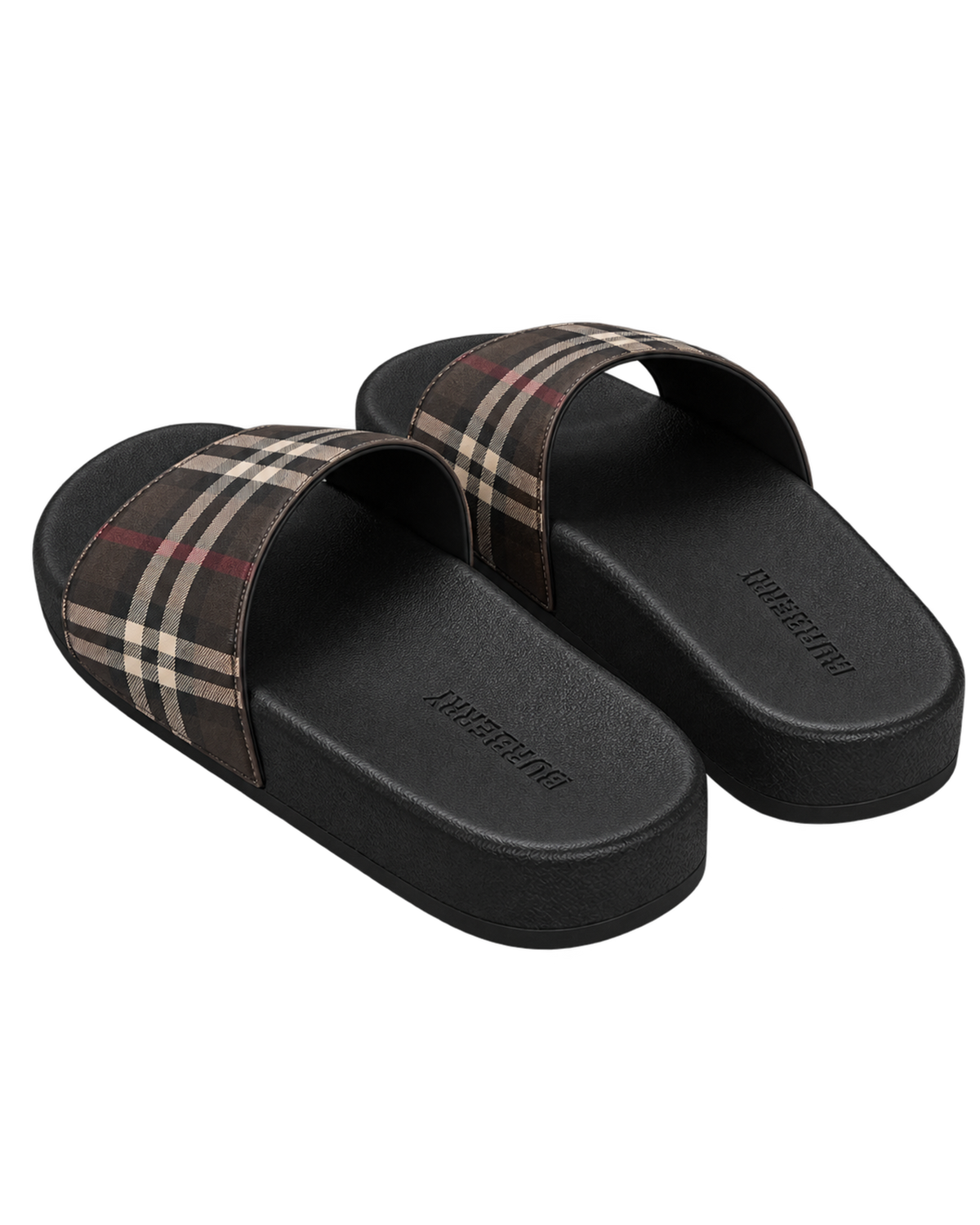Burberry Check slipper with plaid pattern