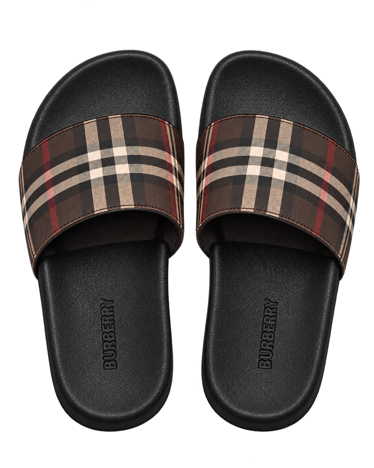 Burberry Check slipper with plaid pattern