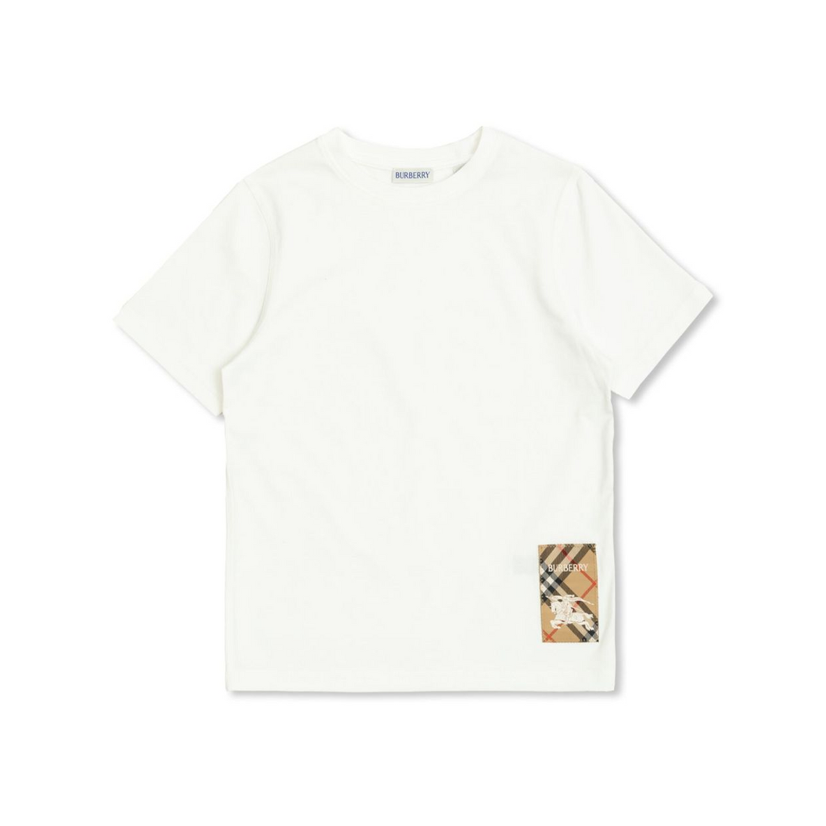 Burberry check-tag cotton T-shirt