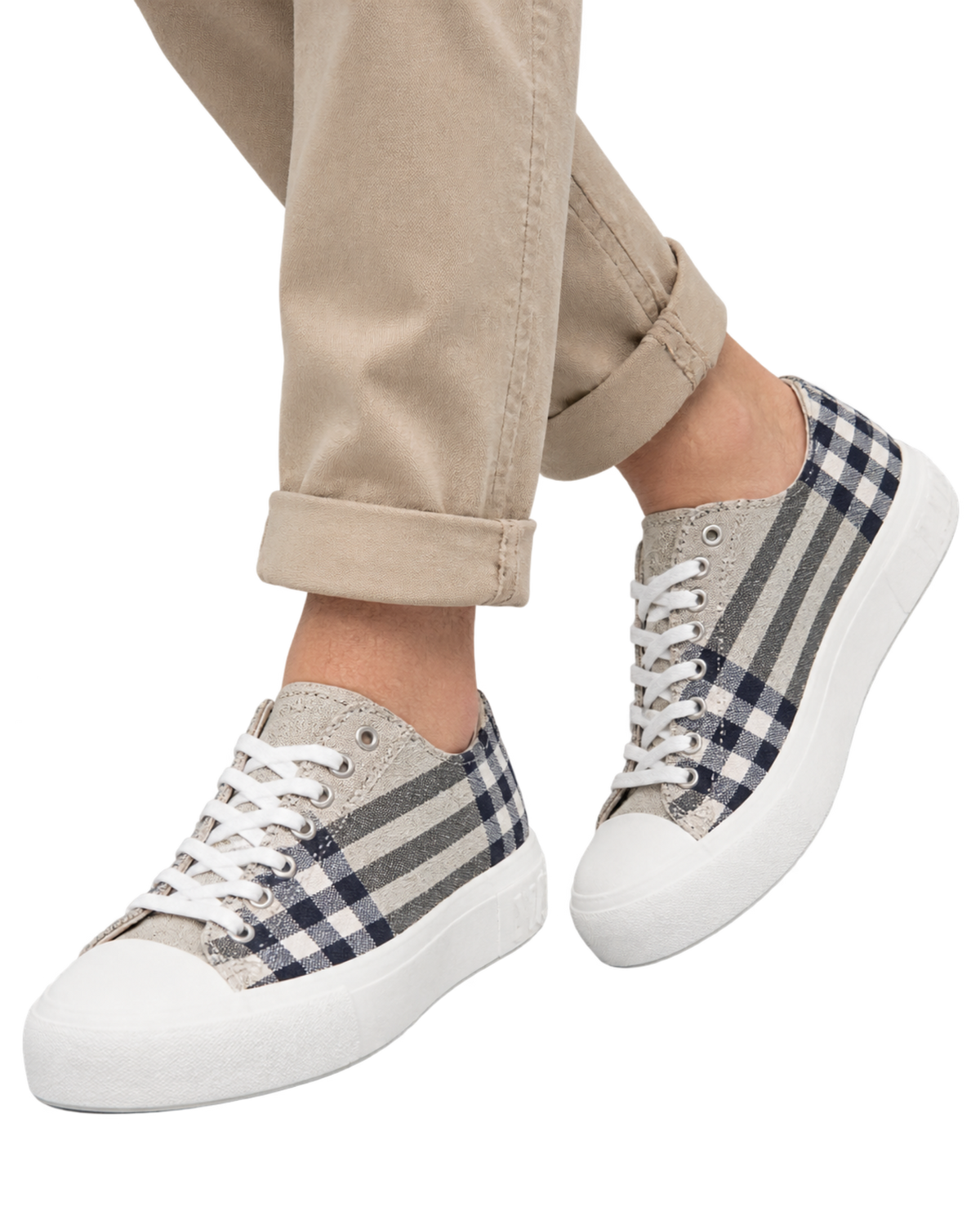 Burberry checked sneakers