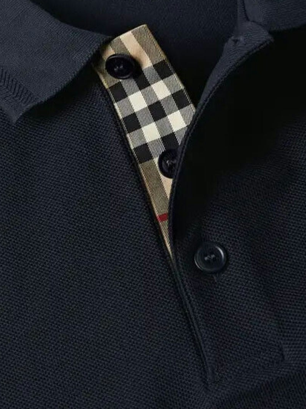 Burberry Branded Circle Logo Navy Polo Shirt