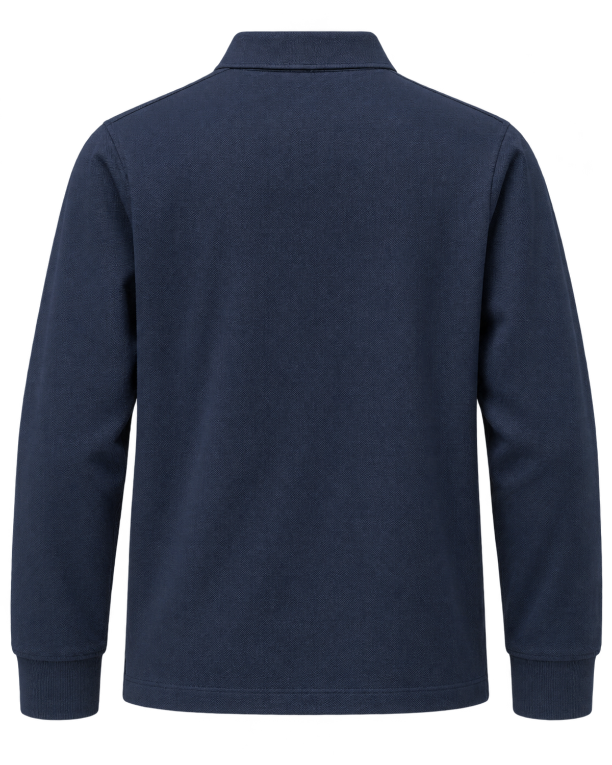 Burberry Dark Blue Long-Sleeve Half-Zip Polo Sweater