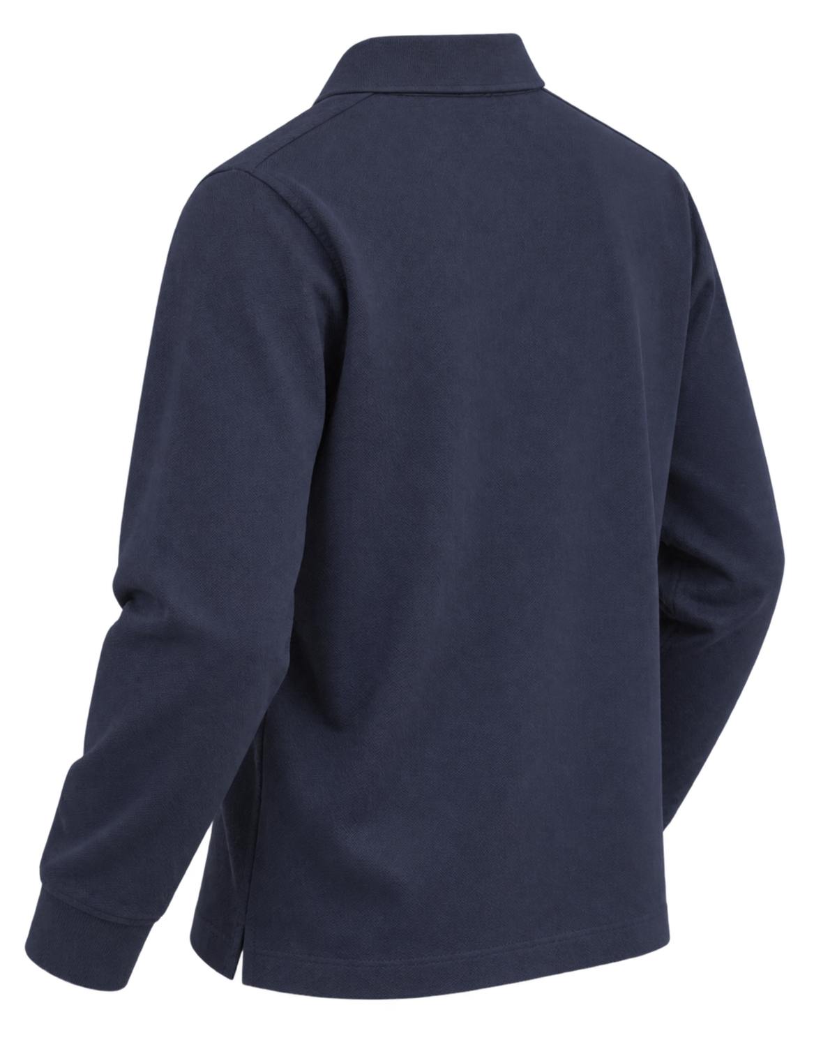 Burberry Dark Blue Long-Sleeve Half-Zip Polo Sweater
