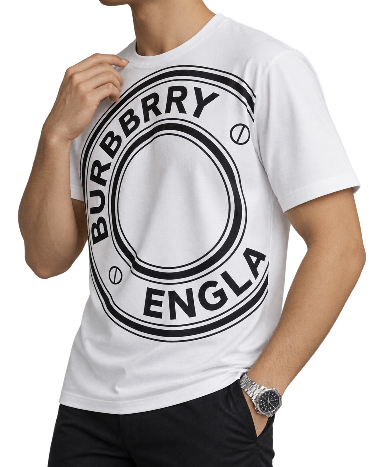 Burberry Graphic Print T-Shirt in White
