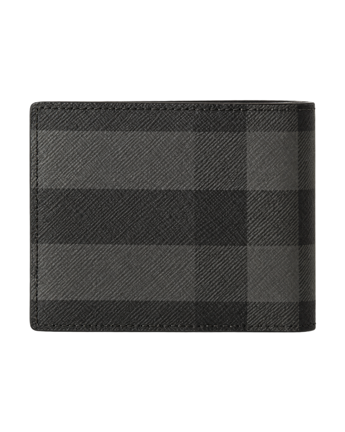 Burberry Grey Motif Checked Wallet