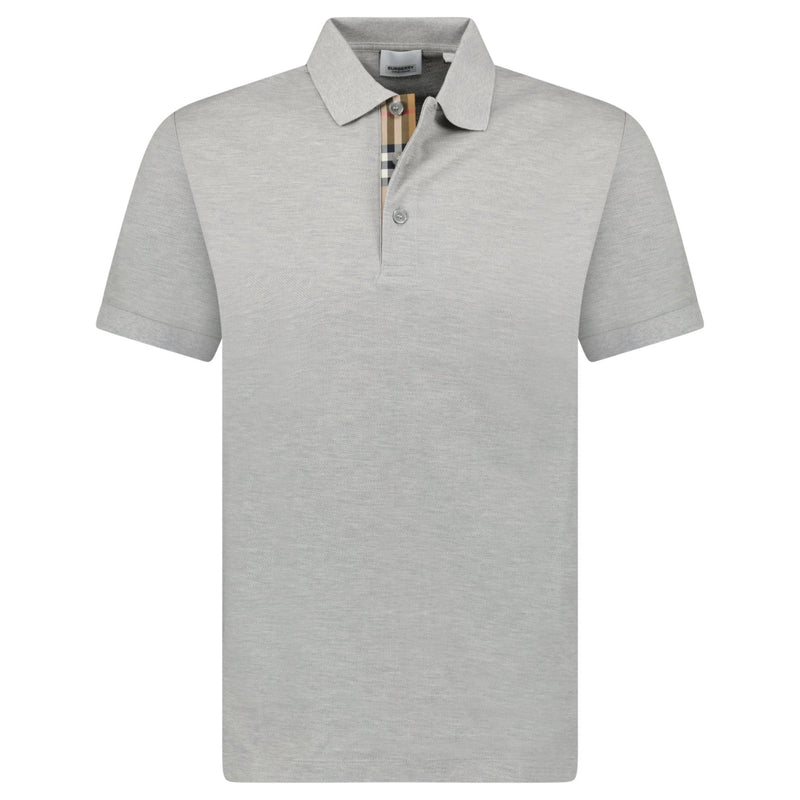 Burberry Grey Hartford Polo with Vintage Check Detail